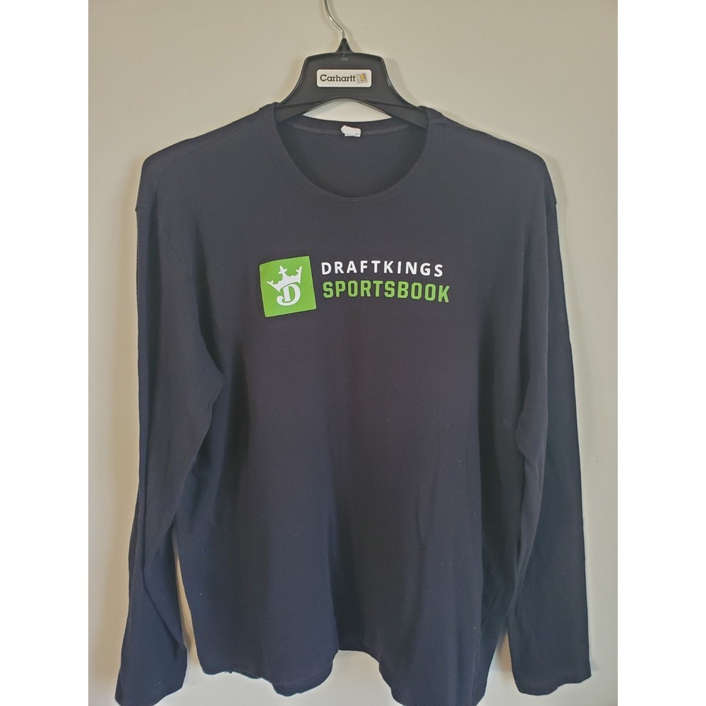 DraftKings Sportsbook Mens XL Black Long Sleeve T Shirt